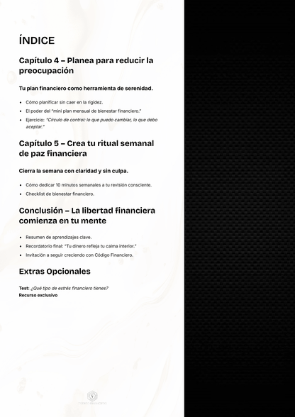 Libérate del estrés financiero